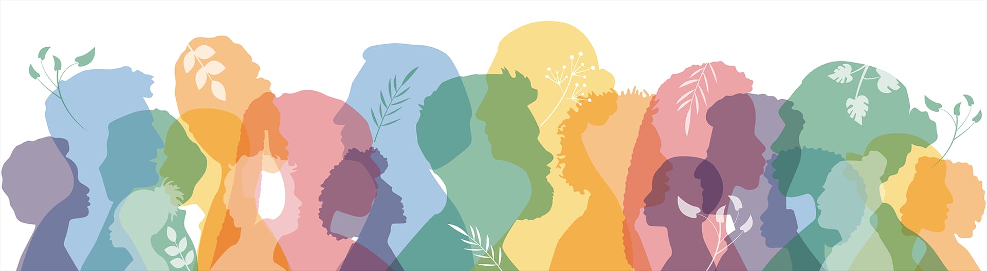 Calming silhouette banner representing mindfulness and inner peace